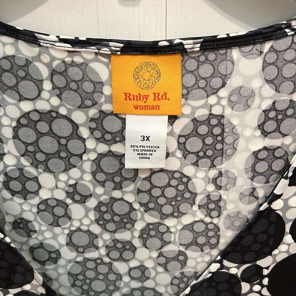 Ruby Rd tunic top, 3X - Picture 2 of 5